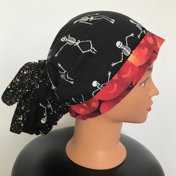 Scrub CAP/HAT *Reversible *Long Ties *Halloween - Picture 6 of 16